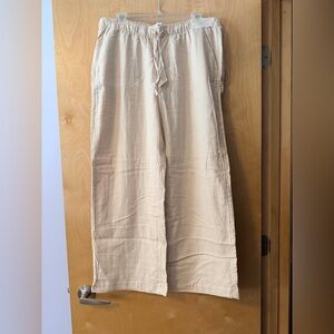 Hollister Beige Wide Leg Pants